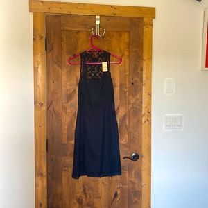 Stetson Black Lace Mini Dress
